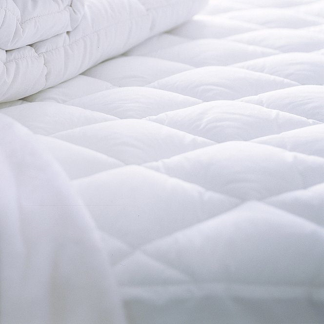 Waterproof Quilted Mattress Protector Microfibre Cover 30cm Elastic Skirt White 