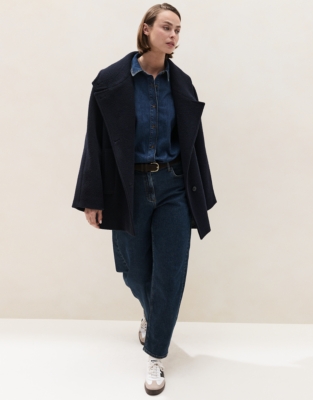 Mid Length Cocoon Coat