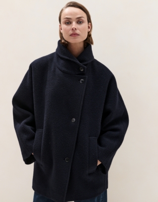 Mid Length Cocoon Coat