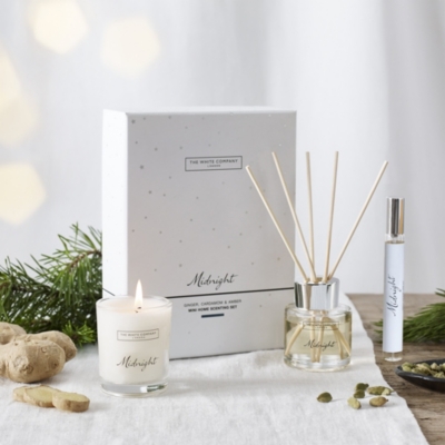 Midnight Mini Home Scenting Set | Christmas Fragrances | The White Company