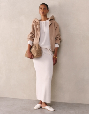 Milano Knitted Tube Skirt with Cotton