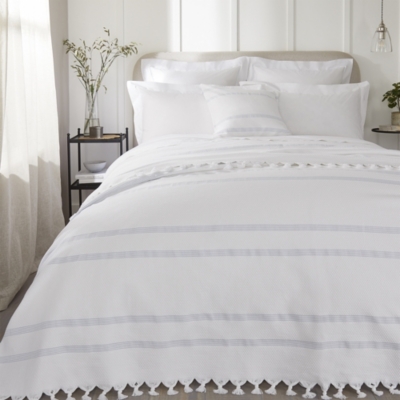 Miles Bedspread & Cushion Covers Bedroom Sale The White Company UK