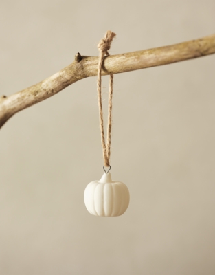 Mini Ceramic Pumpkin Decorations – Set of 6