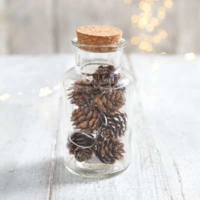 Mini Pinecone Tree Decorations Set Of 10 Christmas Tree