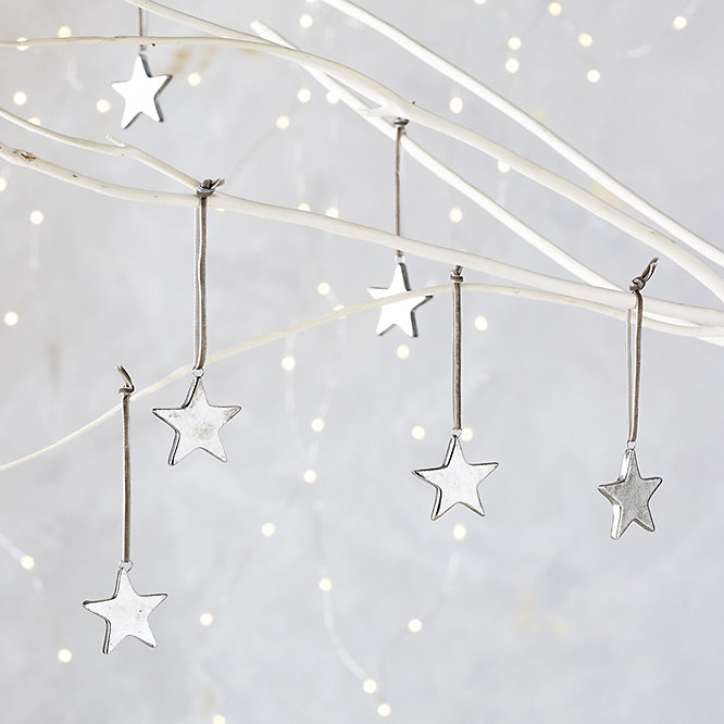Mini Star Christmas Decorations – Set of 6 | Home Accessories Sale ...