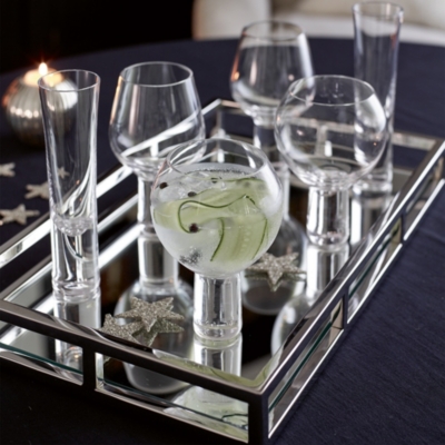 Mirrored Rectangular Tray