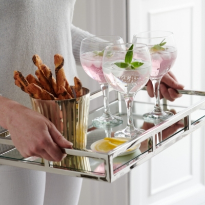 Mirrored Rectangular Tray