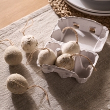 Mixed Felt Egg Decorations – Set of 6