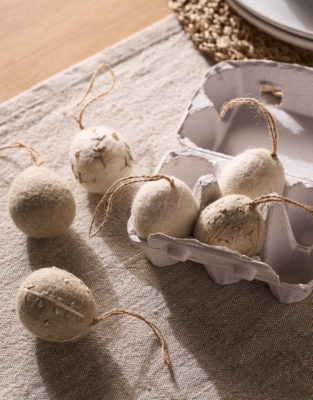 Mixed Felt Egg Decorations – Set of 6