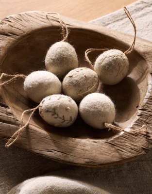 Mixed Felt Egg Decorations – Set of 6