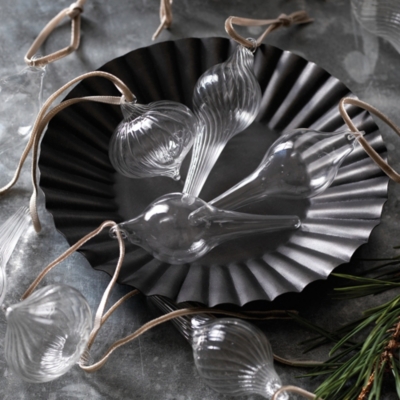 Mixed Glass Christmas Decorations Set of 12 Christmas Tree