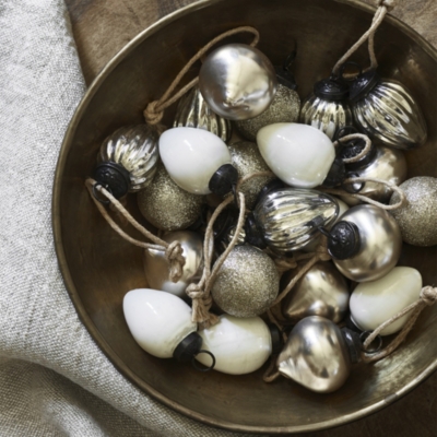 Mixed Mini Baubles Set of 24 Home & Bath The White Company US