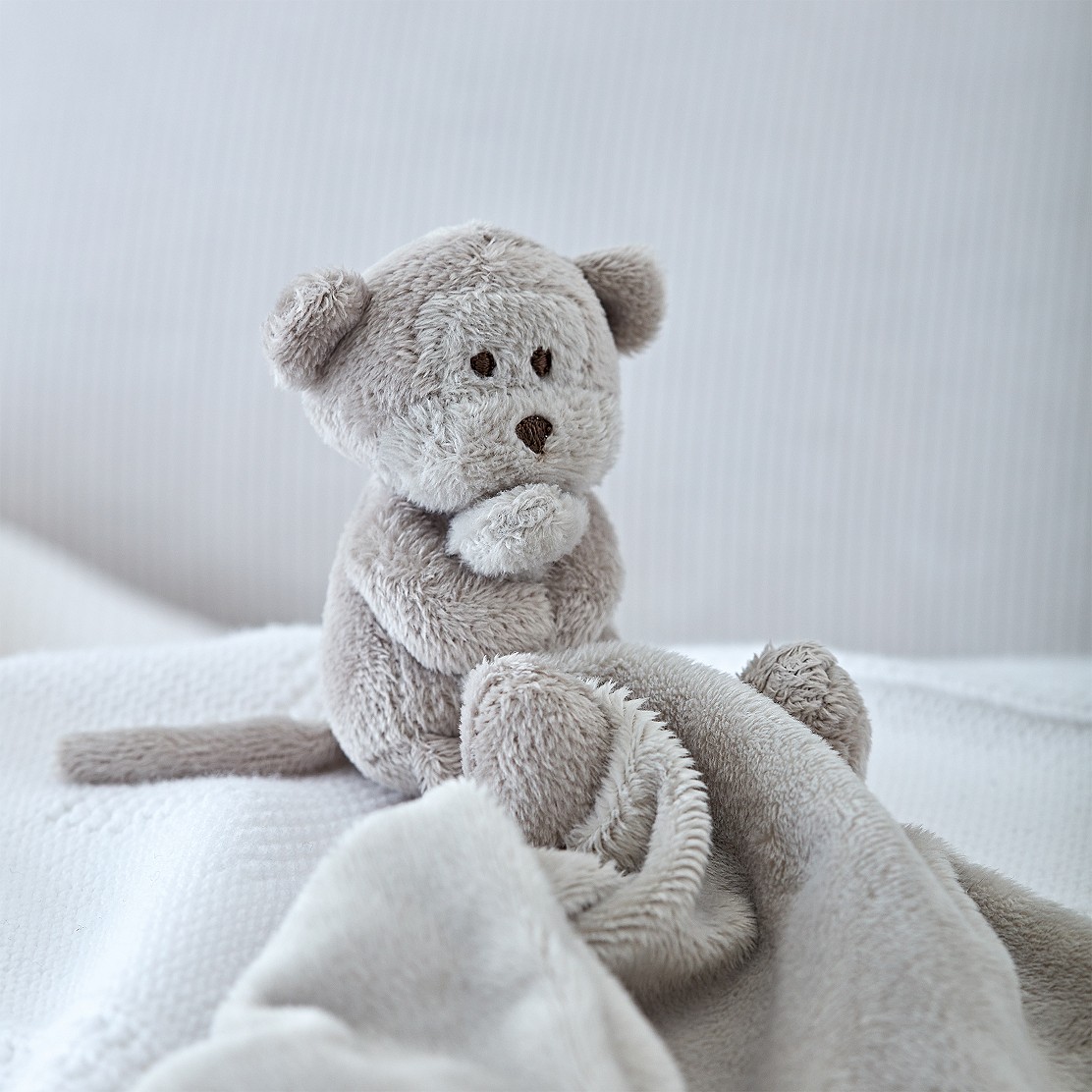 Lesser & Pavey fluffy Monkey Blanket & Soft Toy Children Baby Christening Gift 