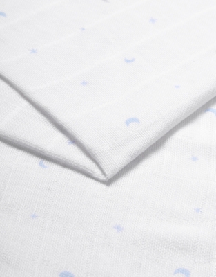 Moon & Star Muslins Set of 2 Baby & Children's Sale The White