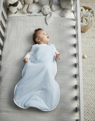 white company sleeping bag