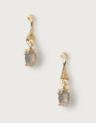 Moonstone Mini Drop Stud Earring
