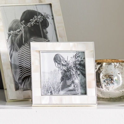 Mother of Pearl Photo Frame 3x3” Photo Frames The White Company UK