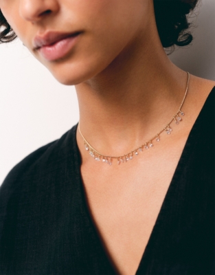 Multi CZ Stone Fine Necklace