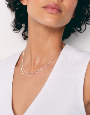 Multi CZ Stone Fine Necklace