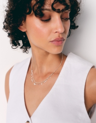 Multi CZ Stone Fine Necklace