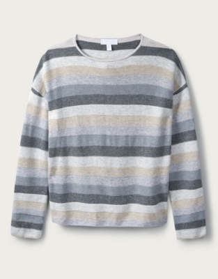 Multi Stripe Jumper with Cashmere | Jumpers & Cardigans | The White ...