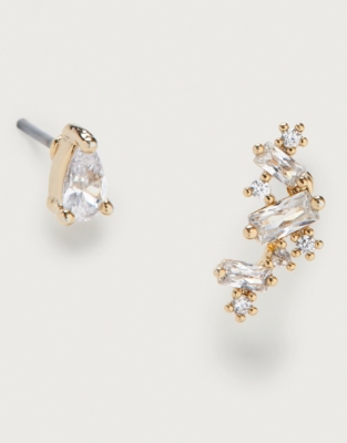 Multistone Stud Earrings Set of 2 Accessories Sale The White Company UK