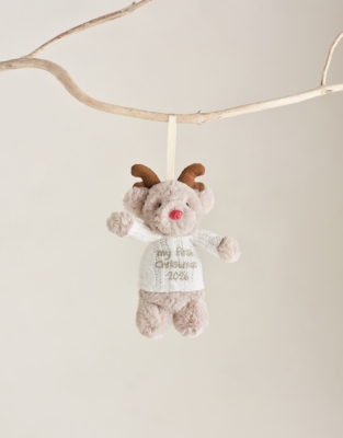 My First Christmas Jingles Reindeer Decoration