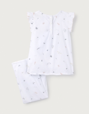 White company store baby girl pyjamas