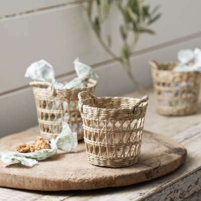 The White Company Natural Nested Seagrass Baskets Set of Three 1 Size