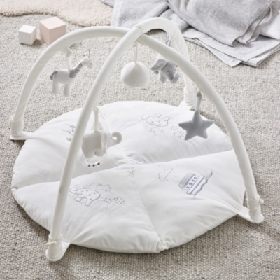 White best sale baby gym