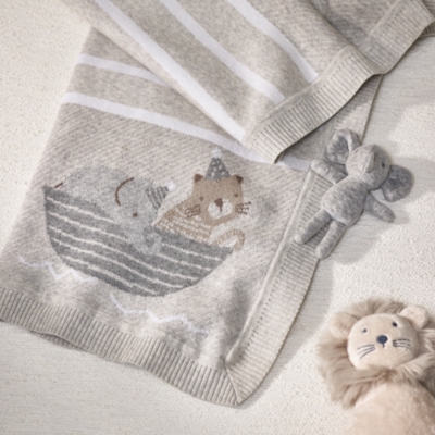 Noah s Ark Baby Blanket View All Baby The White Company US