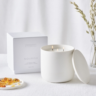 Nourish Ceramic 3 Wick Candle