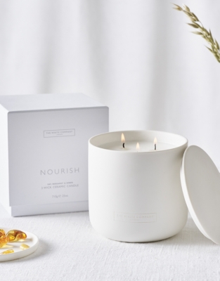 Nourish Ceramic 3 Wick Candle