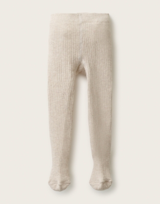 ORGANIC COTTON BLEND RIB TIGHTS 2 PACK