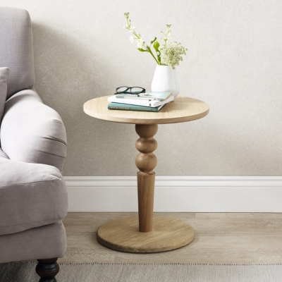 Oak Pedestal Table