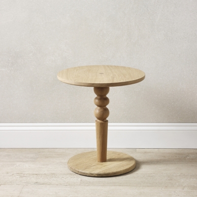 Oak Pedestal Table Coffee & Side Tables The White Company UK