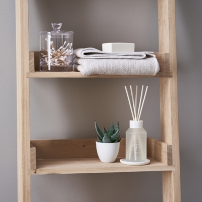 Oak Small Ladder Shelf Wardrobes Storage The White Company Uk