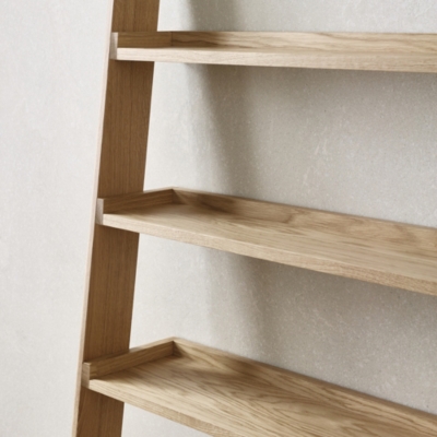 Oak Wide Ladder Shelf