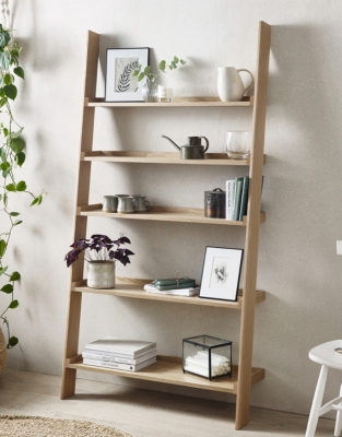 Oak Wide Ladder Shelf | Furniture Sale | The White Company UK