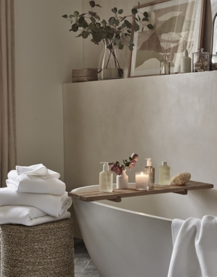 Oak Wood Bath Tidy