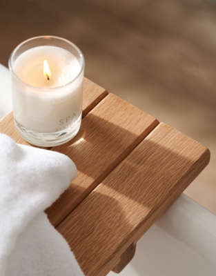 Oak Wood Bath Tidy