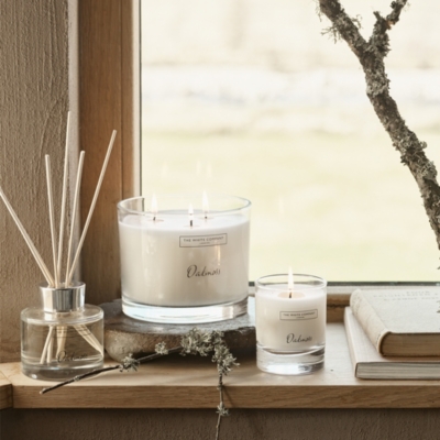Oakmoss Large Candle Candles & Fragrance Sale The White Company UK
