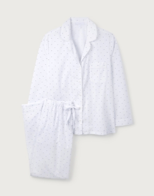 Odile-Print Cotton Pajama Set | Sleepwear | The White Company US