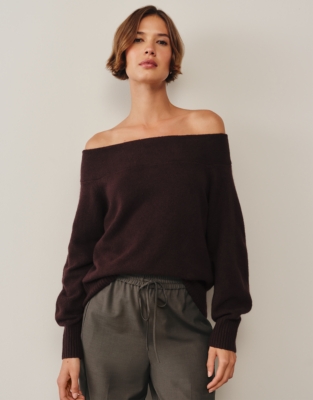 Off the Shoulder Jumper with Organic Cotton
