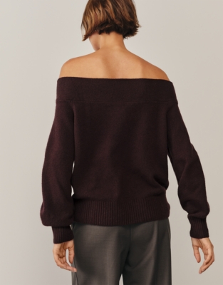Off the Shoulder Jumper with Organic Cotton