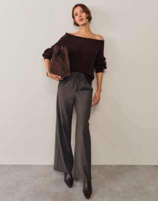 Off the Shoulder Jumper with Organic Cotton