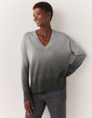 V neck 2025 sparkly jumper