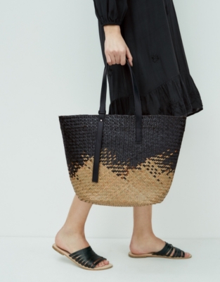 The white company hot sale straw bag