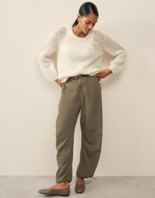 Open Stitch Jumper with Mohair