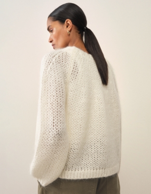 Open Stitch Jumper with Mohair